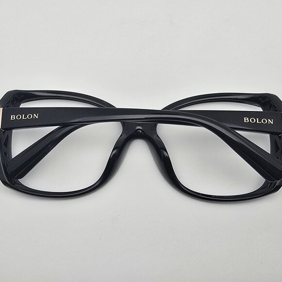 Bolon BL2522 J11 Gloss Black Oversized Sunglasses Frame w/ Case 62-16-142 - Picture 10 of 16
